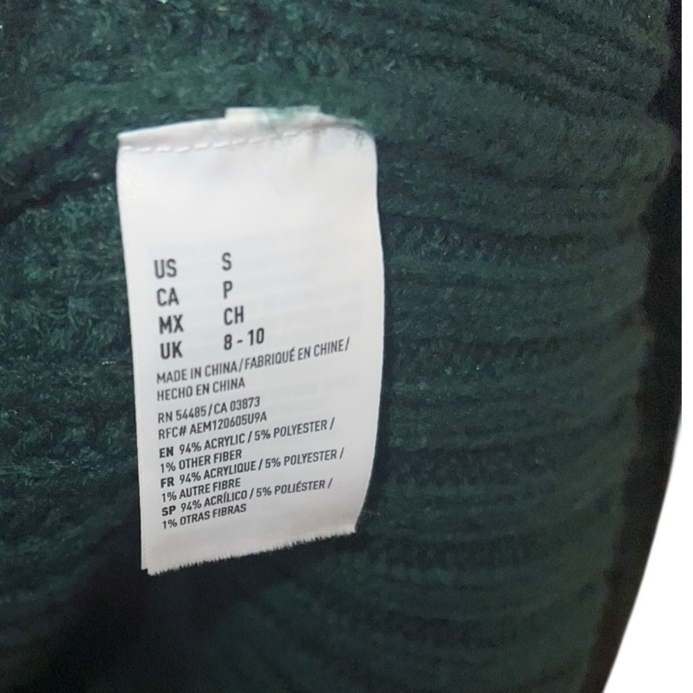 American Eagle Dark Green Jegging Sweater – Size Small Petite - Picture 5 of 5